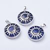 Natural Lapis Lazuli Pendants G-K234-B15-1