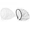 2Pcs 2 Colors Mesh Veil Cloth Hair Bands AJEW-CP0009-59-7