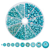 ARRICRAFT 500Pcs 10 Style Synthetic Turquoise Dyed Beads Strands G-AR0005-76-1