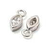 Real Platinum Plated Rhodium Plated 925 Sterling Silver Charms STER-K176-03B-P-3