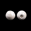 Glazed Porcelain Round Beads PORC-S489-8mm-01-3