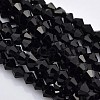 Faceted Bicone Glass Beads Strands EGLA-P017-3mm-04-1