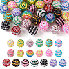 38Pcs 19 Colors Resin Rhinestone Beads Sets RESI-TA0001-81-2