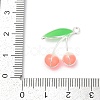 Alloy Enamel Pendants PALLOY-R151-43P-03-3