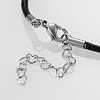 Cowhide Leather Cord Necklace Making X-NJEW-JN01256-02-3