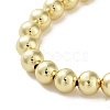Brass Beaded Necklaces NJEW-L170-08B-G-2