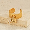304 Stainless Steel Cuff Rings for Women RJEW-U045-03G-1
