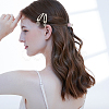 6 Pairs 6 Styles Alloy Snap Hair Clips for Woman Girls OHAR-CP0001-12-4