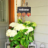 2Pcs 2 Color Wooden Doorplate Decorations AJEW-CF0001-10-6
