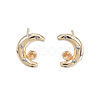 Brass Stud Earring Findings KK-N232-436-1