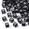 Opaque Acrylic Beads SACR-N002-01B-1