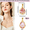 8Pcs Glass Pendants KK-BBC0020-79-2