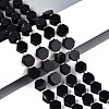Natural Obsidian Beads Strands G-P534-A22-02-1