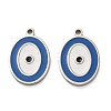 304 Stainless Steel Enamel Pendants STAS-L022-102P-1