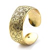 Alloy Wide Open Cuff Bangle for Women BJEW-G662-01B-AG-1
