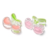 10Pcs 5 Colors Transparent Acrylic Enamel Beads TACR-YW0001-73-2