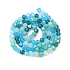 Electroplate Glass Beads Strands EGLA-P048-A01-2