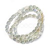 Electroplate Glass Beads Strands EGLA-L042-HR03-2