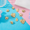 10Pcs 5 Styles Brass Pendants KK-TA0008-41-5
