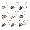 Mixed Gemstone Triangle Dowsing Pendulum Pendants G-G022-01R-1