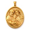 Religion Golden Tone 304 Stainless Steel Pendants LS-STAS-K289-01G-04-1