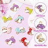 10Pcs 5 Colors Autumn Theme Alloy Enamel Pendants ENAM-YW0003-39-2