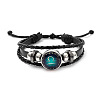 Imitation Leather Triple Layer Multi-strand Bracelets FS-WGC42D3-09-1