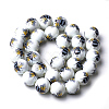 Printed & Spray Painted Glass Beads GLAA-S047-01A-2