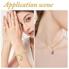 6Pcs 3 Colors Transparent Acrylic Pendants SACR-YW0002-09-6
