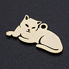 304 Stainless Steel Kitten Pendants STAS-N090-JN857-2-2