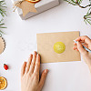 34 Sheets Self Adhesive Gold Foil Embossed Stickers DIY-WH0509-021-5
