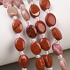 Cherry Quartz Glass & Natural Red Jasper & Sodalite & Green Strawberry Quartz & Rhodonite Beads Strands G-Z135-A06-1