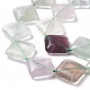 Natural Rhombus Fluorite Beads Strands G-L254-08-4