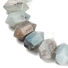 Natural Flower Amazonite Double Terminated Point Beads Strands G-T142-93-4