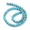 Assembled Synthetic Turquoise and Shell Beads Strands G-S212-8mm-03-2