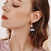 16Pcs Acrylic Umbrella Charms Pendants Acrylic Dangle Charm with Brass Loops for Jewelry Necklace Earring Making Handmade JX313A-6