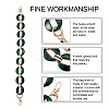 2Pcs 2 Style Resin & Acrylic Bag Strap FIND-GN0001-37-4