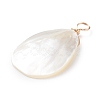 Natural Trochid Shell/Trochus Shell Pendants X-PALLOY-JF01393-4