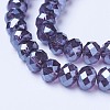 Electroplate Glass Beads Strands EGLA-A034-T8mm-A16-3