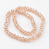 Electroplate Glass Beads Strands EGLA-P018-8mm-FR-A08-2