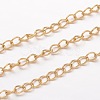 Ion Plating(IP) 304 Stainless Steel Curb Chains X-CHS-K004-11G-0.6mm-1