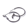 Brass Hoop Earrings KK-I665-26B-B-2