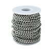 Tarnish Resistant 304 Stainless Steel Cuban Link Chains CHS-L015-12-6