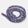 Electroplate Glass Beads Strands EGLA-A034-T8mm-L13-2