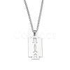 Non-Tarnish 201 Stainless Steel Pendant Necklaces for Man NJEW-Q336-02C-P-2