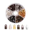 1 Box 1380PCS 6 Colors Iron Folding Crimp Ends IFIN-JP0008-01-1