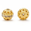 Brass Rhinestone Beads RB-H041-5-1