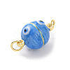 Brass Magnetic Clasps ZIRC-F136-10G-06-2