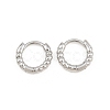 Brass Huggie Hoop Earrings KK-CBA8324-18E-P-4