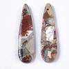 Natural Aqua Terra Jasper Pendants X-G-S366-006F-2
